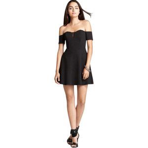 New Guess Ponte Knit Off-shoulder Fit & Flare